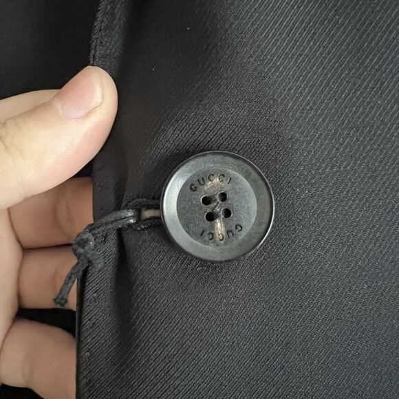Gucci Uniform Men’s Suit Jacket Size 48 (38 US) Black - Picture 8 of 11